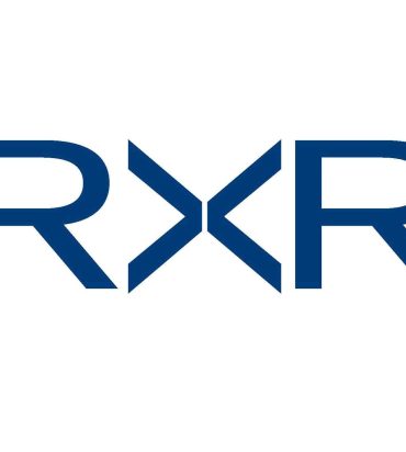 Stylized blue RXR logo